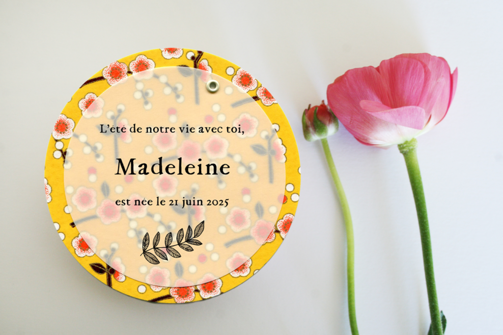 Faire-part Madeleine