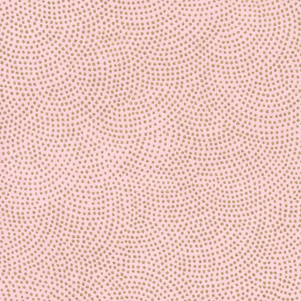 Papier japonais Samekomon – Points dorés sur fond rose poudré –