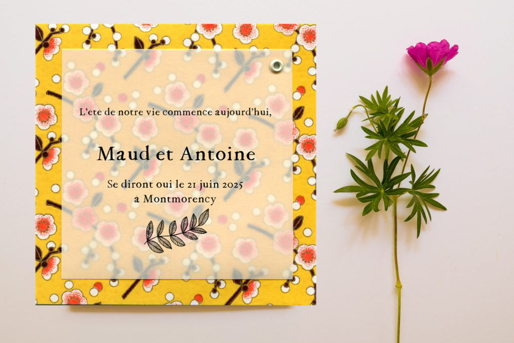 Faire-part Maud et Antoine